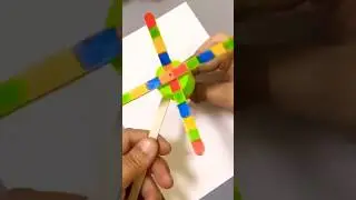 Handmade Popsicle Fan 🔗🪟🚿 #air #viral #craft #trending #shorts