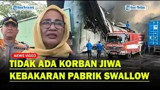 KEBAKARAN Hanguskan Pabrik Sandal di Jalan Yos Sudarso, Tidak Ada Korban Jiwa