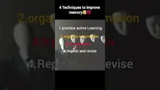 improve memory by only these 4 methods #improvisation #motivation #selfimprovement #youtube #shorts