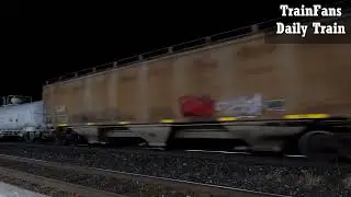 CN Train M383 CN 5779 & CN 2500 Locomotives Sarnia Ontario Track Side 4K