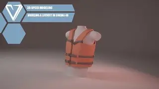 Polygon modeling a Life Vest in Cinema 4D