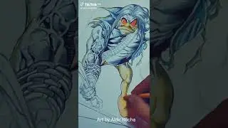 Lobo The Duck Amalgam Comics art by Aldir Rocha #amalgamcomics #comics #desenho #arte #disney #art
