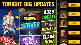 FREE FIRE NEW UPDATE 4 AUGUST | CLAIM FREE 4th ANNIVERSARY EVENT REWARDS | NEW OB29 UPDATE FREE FIRE