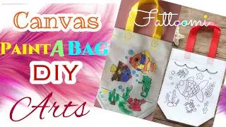 DIY paint-a-bag color drawing art crafts for kids | Canvas Painting | Kids Art | Kids Activity Ideas