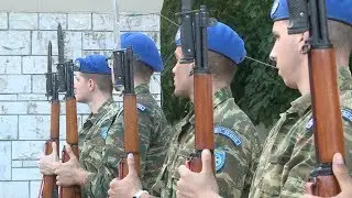 The Greek Presidential Guard trained for President Xi's visit