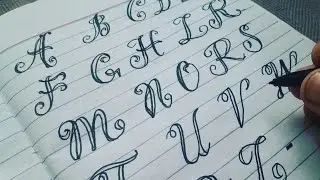Fancy Calligraphy Lettering Alphabets from a to z | Fancy Handwriting style