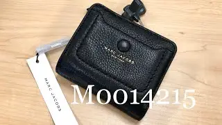 Marc Jacobs ☜SHOPPING☞ Empire City Mini Compact Leather Coin Wallet / M0014215 / Black