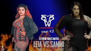 LEIA ELSIE VS SAMMI CHAOS EXTREME RULES MATCH BBW WEEK 41 26/6/25