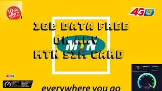 How To Get 1 GB Free internet Data on any MTN Sim-card 100% Free