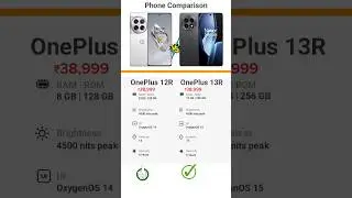 OnePlus 12R vs OnePlus 13R #shorts #oneplus12r #oneplus13r