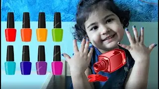 Liya pretend play Nail polish for kids