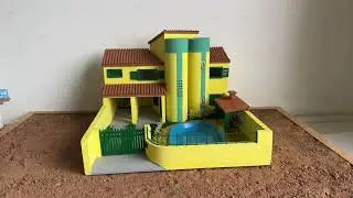Maquete de uma casa moderna. Arquitetura civil