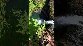 Jumping in the hearth of the waterfall #cliffjumping #jump