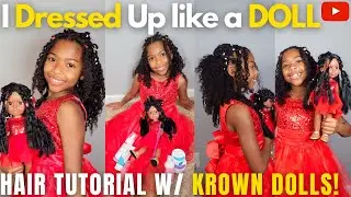 How to Dress up Like a DOLL | Easy Hair Tutorial w/ @Krowndolls
