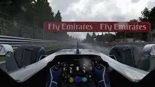 F1 2017 wet race at SPA, no assists, Ultra settings