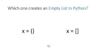 Empty List in Python