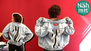 Vintage Denim 💗 Jeansjacke Upcycling - N&auml;hen f&uuml;r Anf&auml;nger - #Design #DIY #wrangler