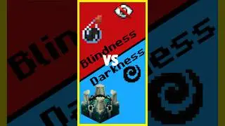 Darkness VS Blindness MINECRAFT #minecraft #minetricks #minecraftgameplay #gaming