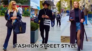 How Do People dress in Istanbul- Fall/Winter Fashion Style - December Street Style Outfit. 4K