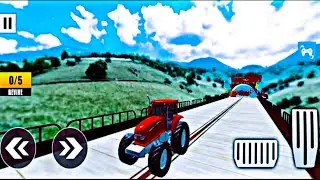 mega ramp tractor stunt games 3d on impossible track best tractor game | android gameplay !!
