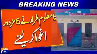 Six Laborers Kidnapped by Unknown Individuals - Breaking News - Geo News