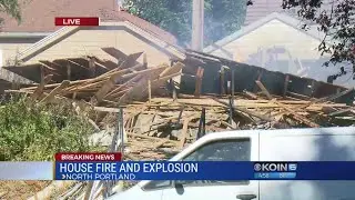 2-alarm house fire, explosion near Peninsula Park