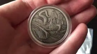 Silver Unboxing from Provident Metals! Silverbug Island Antiqued rounds!