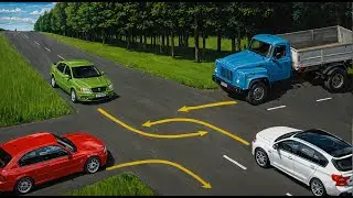 Which car will pass last in this situation?