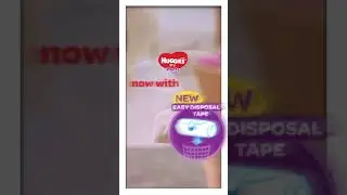 New Huggies Dry Pants with easy disposal tape for mess-free disposal