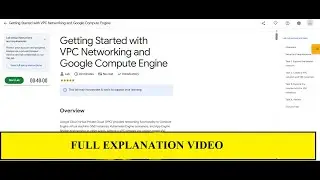 Getting Started with VPC Networking and Google Compute Engine #gcp  #googlecloud