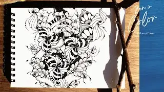 Relaxing One‑Pen Zentangle Art  Slow Drawing for Calm & Focus