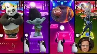 Knug Fu - Panda Trolls - Elemental -Zo-otopia- Fast Music Hop Tiles game