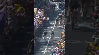 Tour de France 💛 Crazy crowd !! #TDF2025 #shorts