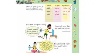 Mathematics class-4th Jugs and Mugs page no-74 and 75