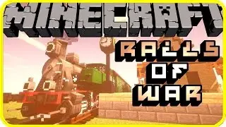 [1.7.10]: Rails of War mod showcase! | Awesome trains in Minecraft!