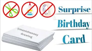 Cute Birthday card ideas/Easy and beautiful white paper birthday gift ideas/ viral birthday craft