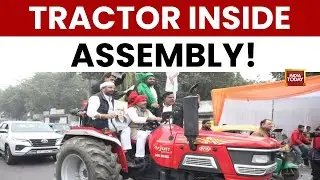 Farmers Protest: Big Protest in UP Vidhan Sabha: Tractor Brought by Atul Pradhan | India Today News
