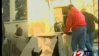 Group sleeping outside for homeless