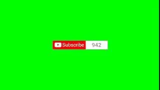 Subscribe Click Button Green Screen Animation #9