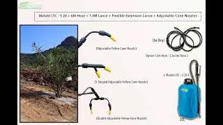 Matabi LTC 20L (Battery Sprayer) with Accessories &ndash; insecticide application in the Immature Oil Palm