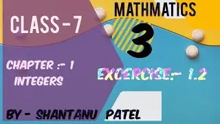 Class 7 | Maths | Chapter 1 Integers | Exercise 1.2 | Full Solutions | Hindi +English | NCERT 