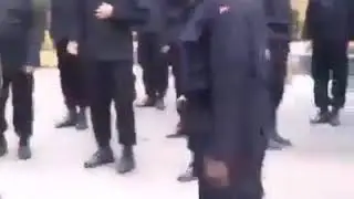 SUPER FUNNY SOLDIER TRYING TO LEARN HOW TO MARCH FAILS MANY TIMES AS HE LOOKS LIKE DANCING SOLDIER
