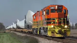 Windmill blade train on the CF&E