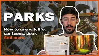Parks: How to manage game combos. Canteens, gear, season and year cards - Rules Review