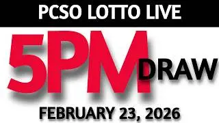 Lotto Result Today 5pm Draw February 23, 2026 Swertres Ez2  PCSO LIVE