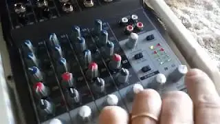 Testando mesa behringer xenyx 802