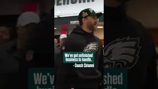 Coach Sirianni speaks to the Eagles locker room after NFC Championship victory #shorts