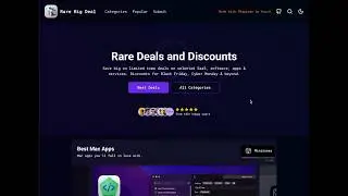 Rare Big Deal - Find Rare Deals and Discounts for Software, Digital Products, SaaS, and More!