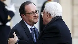 Hollande and Abbas discuss the Middle East conflict