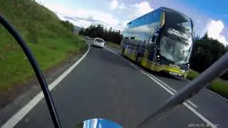 Victure AC600 action cam test - Yamaha Virago 535 - Bonnyrigg to Peebles